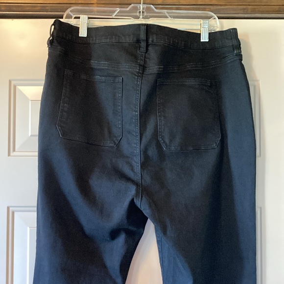 Size 18 Fashion Nova Black Button Fly Stretch High Rise Skinny Ankle Jeans - Picture 6 of 10